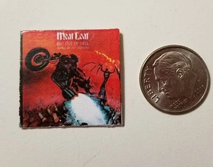 Puppenhaus Miniatur Schallplattenalbum 1" Maßstab 1/12 Barbie Rock Hackbraten Fledermaus aus  - Bild 1 von 3