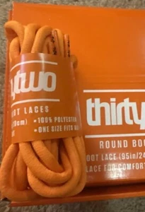 "Thirtytwo Cordones para Botas de Snowboard Poliéster 87"" Naranja Redondo Suave Fabricante de Equipo Original 2025" - Imagen 1 de 7