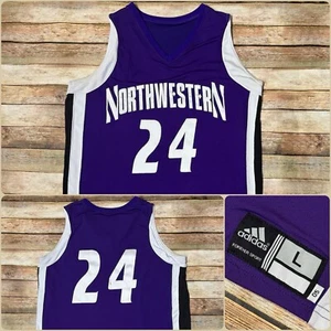 Northwestern Game Used Jersey 2005 Evan Seacat #24 NCAA Basketball Adidas L Rare - Bild 1 von 15