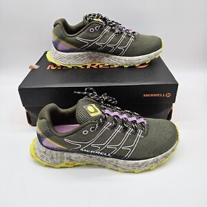 Merrell Women's Moab Flight Trail Running Shoes Size 10.5 Green Purple JO66818