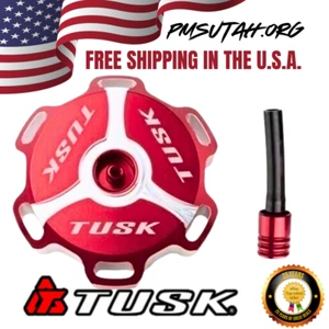 Tusk Aluminum Gas Tank Fuel Cap Petrol Red Honda ATV TRX450R 2004-2009 TRX 450R - Picture 1 of 5