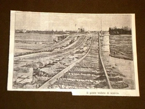 Catatrofe Inondazione di Bologna nel 1893 Ponte ferrovia Bivio Reno Scorcio - Picture 1 of 1