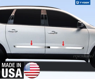 Chrome  Body Side Molding Trim Overlay 1.5" Wide Fit 09-17 Chevy Traverse 4P - Image 1 of 3