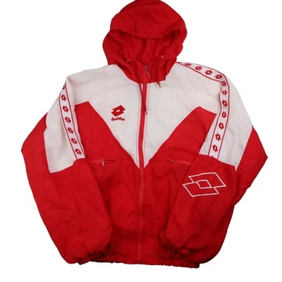 Винтажный лото футбол повторять ленты логотип ветровка куртка - Изображение 1 из 4