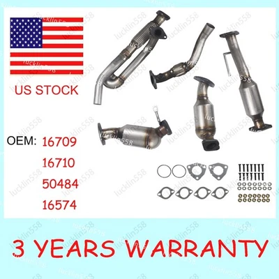 3.6L Catalytic Converters &Flex Pipe For GMC Acadia Buick Enclave Chevy Traverse Foto 1 de 4