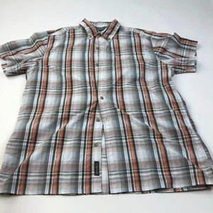 Eddie Bauer Large Outdoor grau EUC kurzärmliges Freizeithemd mit Knopfleiste für Herren - Bild 1 von 6