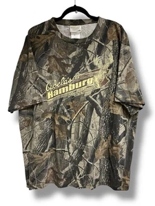Vintage Y2K Cabelas Camo T Shirt Seclusion 3D Baggy Hunting Out Deer Nature 2XL - Picture 1 of 4