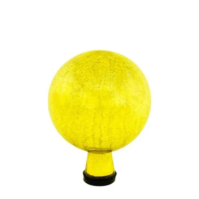 Achla Designs Lemon Drop 6 In Crackle Gazing Globe Ball 6 - Image 1 of 3