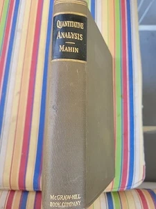 Quantitative Analysis by Edward G. Mahin 1932 - Bild 1 von 10