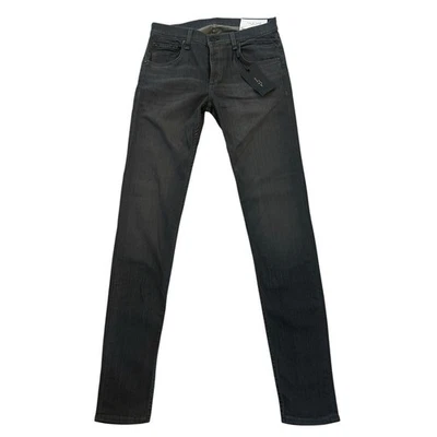 NEW RAG & BONE Men's Fit 1 Extra Slim Jeans Silver Gray Sz 33 (32x35) Button Fly - Image 1 of 4