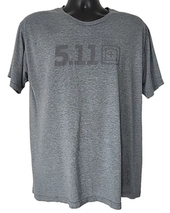511 TACTICAL Large Men's Graphic Tee Pullover Logo Gray Short Sleeve Shirt - Picture 1 of 6