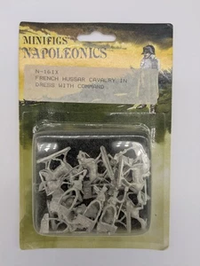 Minifigs Napoleonics N161X French Hussar Cavalry in Dress w/CMD New SHIPS FREE - Picture 1 of 3