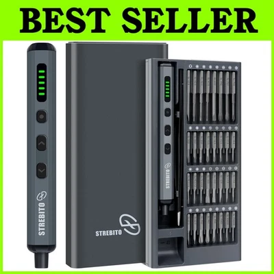 Mini Electric Screwdriver Set with 64 Precision Bits - Image 1 of 4