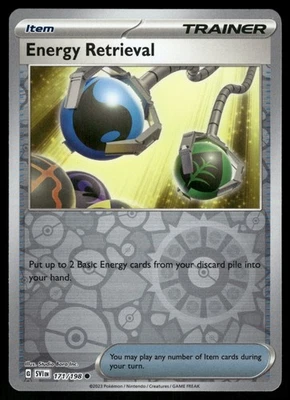 Energy Retrieval 171/198 SVI SV01: Scarlet & Violet Base Set Reverse Holo NM - Image 1 of 2