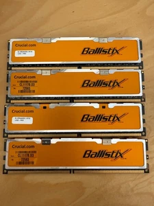 CRUCIAL BL12864AA663.16FD2 4x1GB PC2-5300 DDR2-667MHz Unbuffered 240-Pin D - Picture 1 of 2