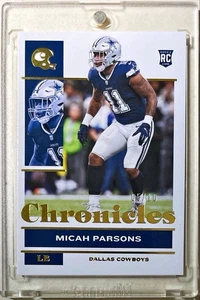2021 Panini Chronicles Micah Parsons Gold Rookie /10 Packers SSP RARE RC - Picture 1 of 6
