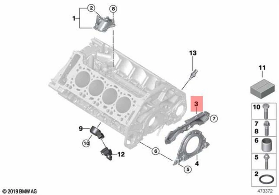 Cubierta trasera original BMW 11-14-8-483-799 Foto 1 de 1