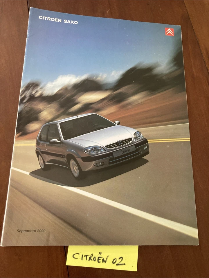 Citroën Saxo 2001 Catalog Prospectus Brochure Vintage Advertising - Image 1 of 4