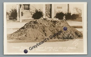 RPPC Staubstapel Sturm GARTENSTADT KS Conard Kansas Echtfoto Postkarte - Bild 1 von 2