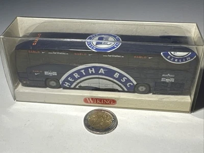 M313 Wiking 7141346 MB O 404 RHD Reisebus Hertha Bsc Mannschaftsbus Mercedes Bus - Bild 1 von 4