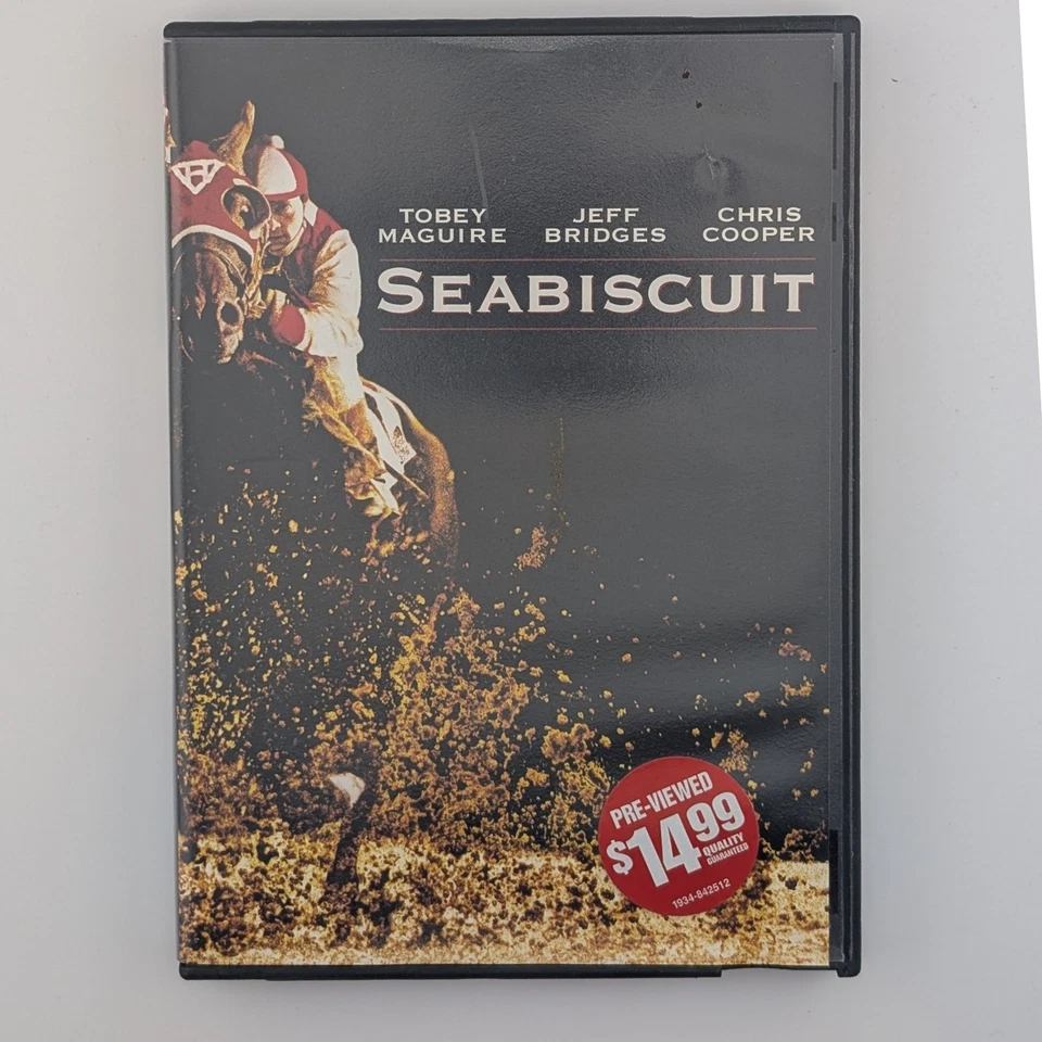 Seabiscuit DVD Movie Tobey Maguire Jeff Bridges Chris Cooper Widescreen - Image 1 of 4