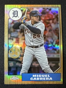 2022 Topps Chrome 1987 35th Anniversary #87BC-3 Miguel Cabrera - Picture 1 of 2