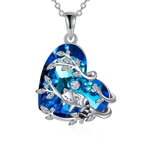 Panda Rosso Regali per Donna Collana Panda Rosso S925 Argento Sterling Panda Penda... - Foto 1 di 7