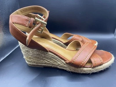 Women's BASS RYLEE Espadrille Wedge Heel Sling Strap Sandals Sz-5.5 - Image 1 of 4