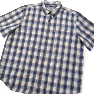 Camisa Carhartt con botones para hombre 2XL calce relajado manga corta a cuadros informal - Imagen 1 de 7