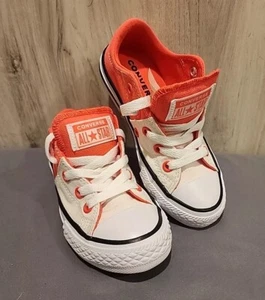 Converse Girls’ CTAS Madison OX White/Hot Punch/Black, Size 11 US, 658106F - Picture 1 of 8