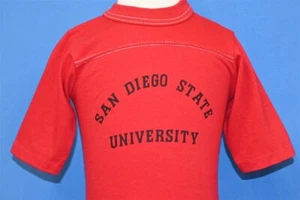 vintage 80s SAN DIEGO STATE UNIVERSITY NCAA JERSEY t-shirt COLLEGE TODDLER 2T - Picture 1 of 4