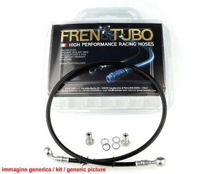 Kit tubi freno DIRETTI Frentubo GUAINA NERA 162070-1 KAWASAKI ZX-7R 750 '96 >'02 - Foto 1 di 1