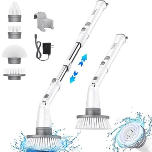TAGIC Electric Spin Scrubber Cordless Shower Scrubber with 4 Replaceable Brus... - Picture 1 of 6