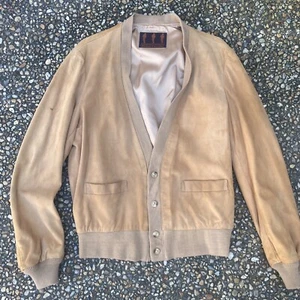 Vintage 1970’s Robert Lewis Lightweight Buttery Soft Suede Sweater Jacket M - Picture 1 of 5