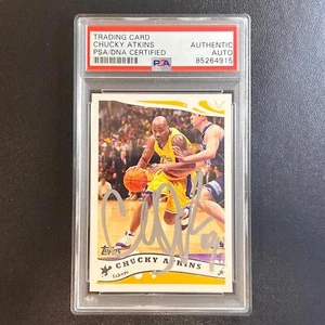 2005-06 Topps #126 Chucky Atkins signierte Karte AUTO PSA Slabbed Lakers - Bild 1 von 2