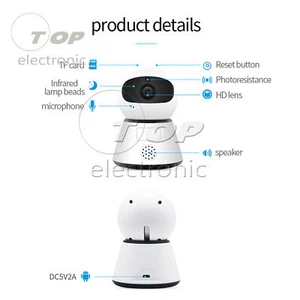 HD 1080P PTZ Wireless Mini IP Camera Move Detection Infrared Night VIEW Home - Picture 1 of 11