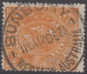 Superb SOTN BUNBURY 1923 Western Australia postmark KGV halfpenny WA postmarks - Picture 1 of 2