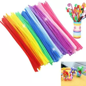 100x Universal Stems Pipe Cleaners DIY Materials Education Toys - Picture 1 of 7