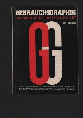 GEBRAUCHSGRAPHIK International Advertising Art 10/1939 Zeitschrift Reklame Druck - Bild 1 von 2