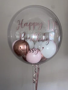 Vinyl Wording Decal To Fit Bubble Balloon (balloons not Included, Wording Only!) - Picture 1 of 9