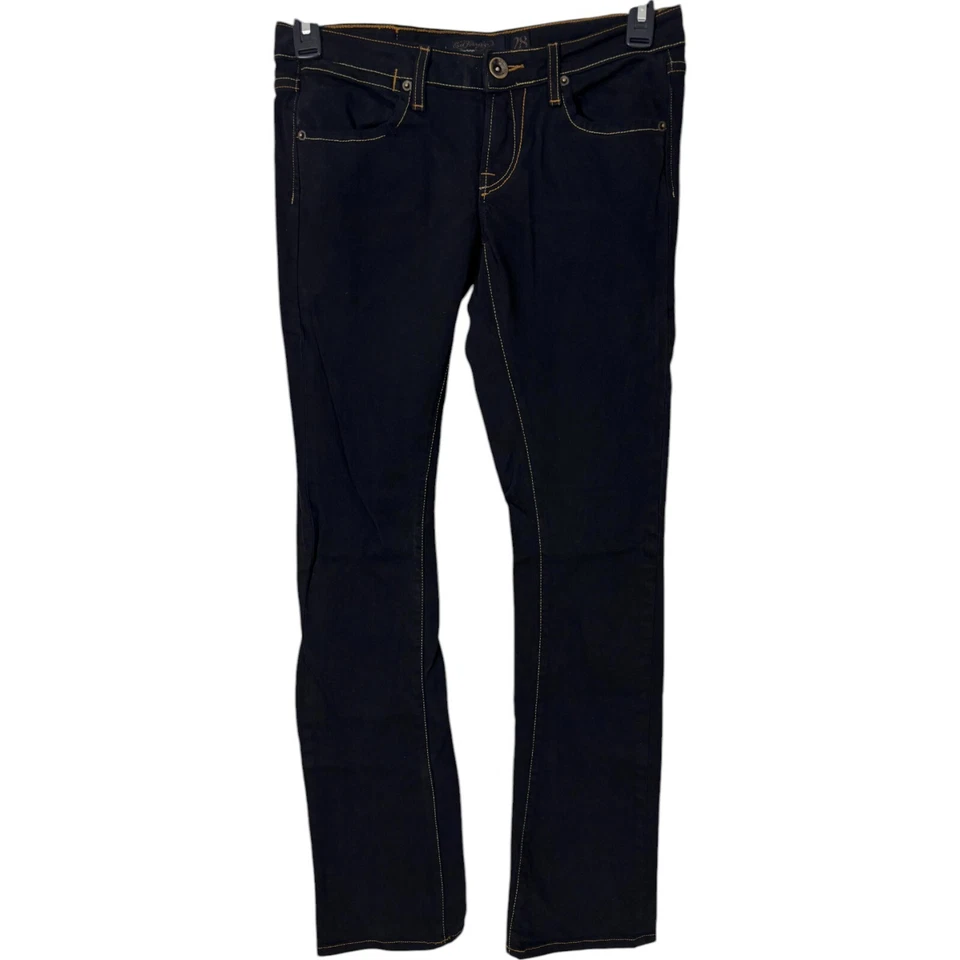 Pantalones de mezclilla Ed Hardy Y2K para mujer 28 Koi Fish negros pierna recta tiro bajo lavado oscuro Foto 1 de 4