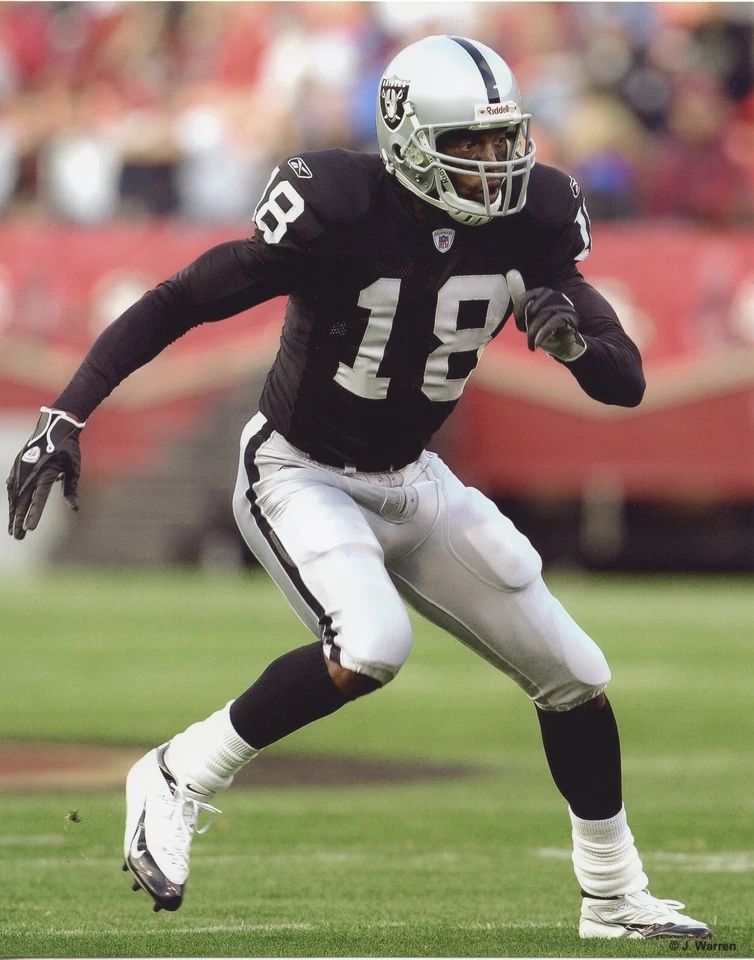 FOTO #2 RANDY MOSS OAKLAND RAIDERS 8X10 Foto 1 de 1