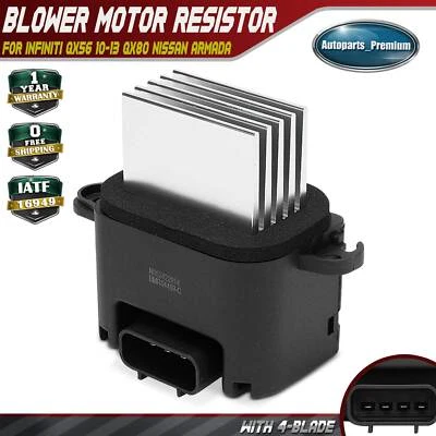 Heater Blower Motor Resistor for INFINITI QX56 10-13 QX80 14-16 Nissan Armada - Image 1 of 4