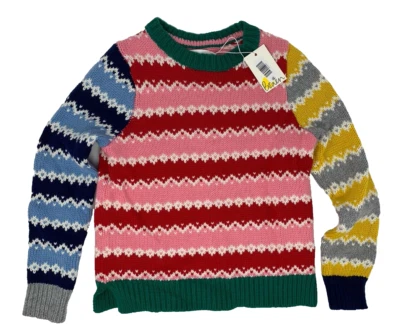 Nuevo con etiquetas Suéter de Invierno Mini Boden Niñas 7-8 Años Colorido a Rayas Foto 1 de 4