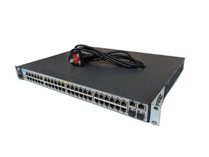HP 2620-48 Switch J9627A 48-Port PoE+ Fast Ethernet L3 + Rack Mount & PSU Cable - Picture 1 of 6