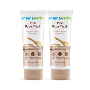 Mamaearth Rice FaceWash With RiceWater & Niacinamide for GlassSkin-100ml (2Pack) - Bild 1 von 6