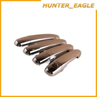 4X Cubierta de manija de puerta cromada de 2 orificios para TOYOTA RAV4 2009 2010 2011 2012 2013 Foto 1 de 4