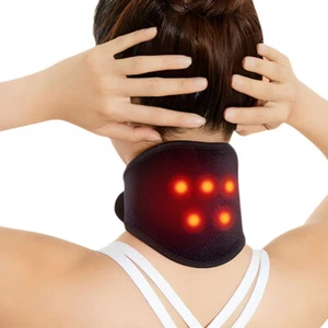Self-heating Magnetic Neck Support Brace Collar Pain Relief Heat Pad Tourmaline' - Picture 1 of 11