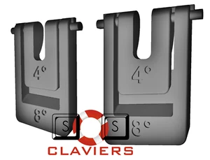 Pieds de remplacement pour clavier Logitech K850 - Photo 1/7
