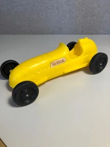VINTAGE 1960s PROCESSED PLASTICS YELLOW NO. 7 500 SPECIAL TOY RACE CAR(293) - Picture 1 of 9
